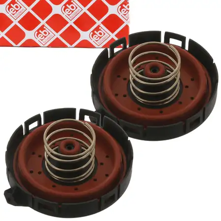 2x febi 45181 Membran Kurbelgeh&auml;useentl&uuml;ftung f&uuml;r BMW E60 E61 E63 E64 E65-67 X5 E53 N62