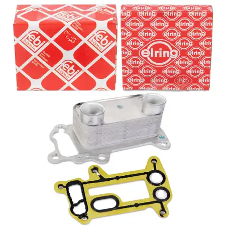 febi &Ouml;lk&uuml;hler Motor&ouml;l + ELRING Dichtung f&uuml;r BMW E81-88 E90-93 E60/61 X1 E84 X3 E83 N47