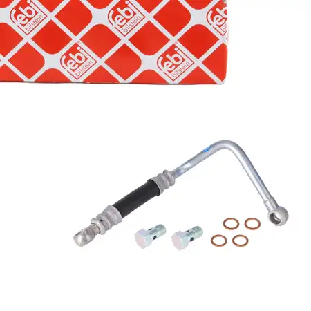febi 187965 &Ouml;lleitung Lader Vorlauf f&uuml;r BMW 3er E46 5er E39 E60 E61 X3 E83 M47 11422247302
