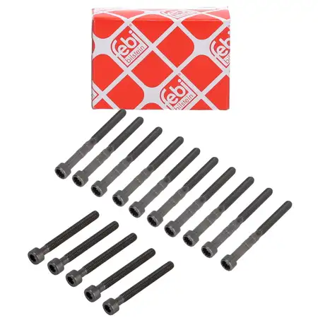 10x febi Schraube Kipphebelwelle + 5x OE Schraube Einspritzd&uuml;se f&uuml;r VW T5 Touareg 2.5 TDI