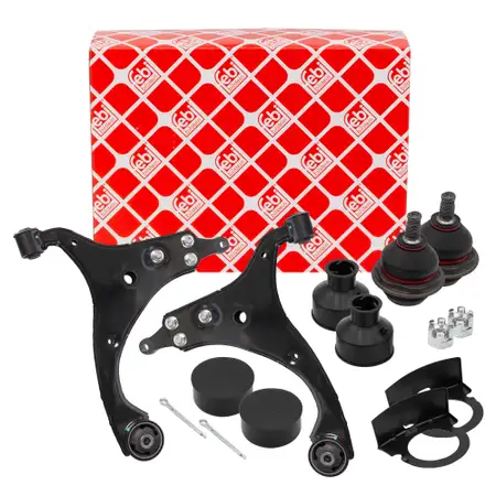 2x febi Querlenker + Traggelenk f&uuml;r HYUNDAI i30 FD bis 08.10 KIA Cee'D ED ab 11.09 vorne