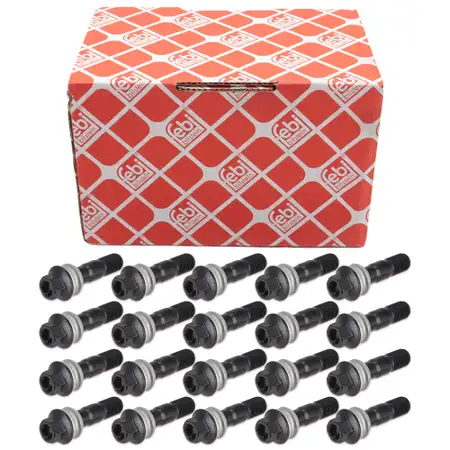 20x febi Radschraube M15x1,25 f&uuml;r MERCEDES-BENZ GLE V167 C167 0009904418