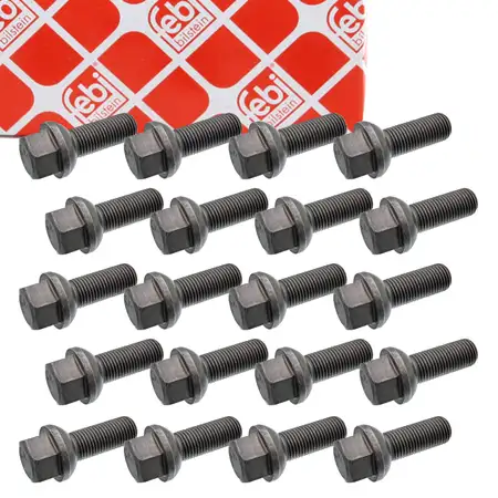 20x febi 08237 Radschraube M14x1,5mm f&uuml;r MERCEDES Sprinter B901-903 T1 VW LT 28-35/28-46 2
