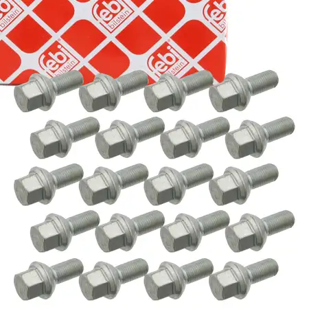 20x febi 09805 Radschraube M14x1,5mm f&uuml;r MERCEDES-BENZ V-Klasse Vito W638 6384010271