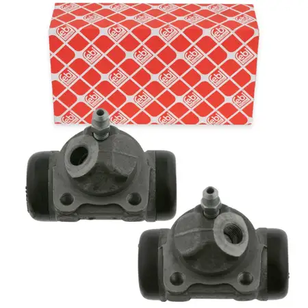 2x febi Radbremszylinder &Oslash; 22mm f&uuml;r SMART Cabrio City-Coupe ForTwo 450 Roadster 452 hinten