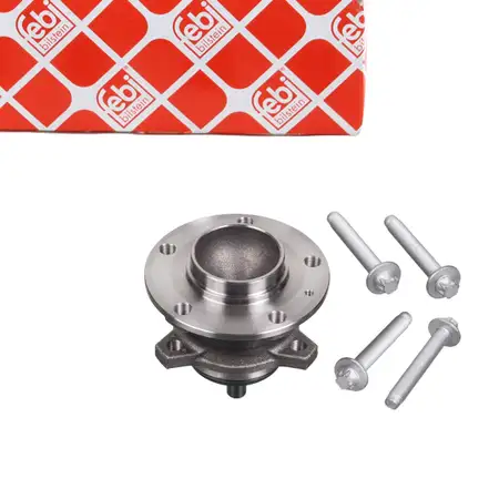 febi Radnabe + Radlager mit Montagematerial f&uuml;r PEUGEOT 308 2 3008 2 SUV hinten 9674375280