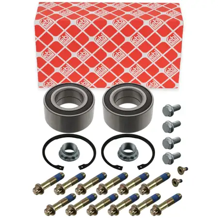 2x febi 21873 Radlagersatz f&uuml;r MERCEDES W124 E400-500/SL R129 320-500 hinten A1293500049