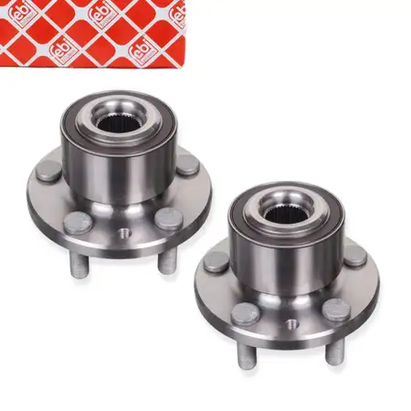 2x febi 174348 Radnabe f&uuml;r FORD Galaxy S-Max WA6 LAND ROVER Freelander 2 L359 vorne