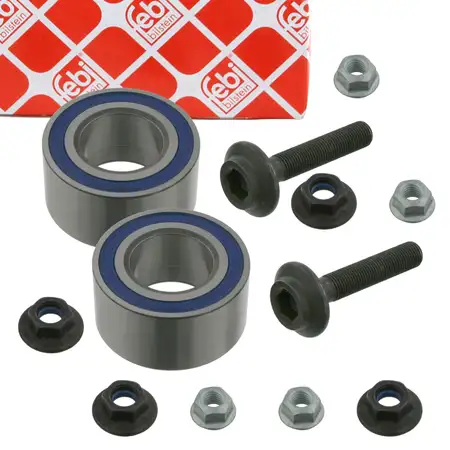 2x febi 24366 Radlagersatz f&uuml;r AUDI A4 B5 A6 C5 Passat 3B SKODA Superb 1 vorne 4B0498625