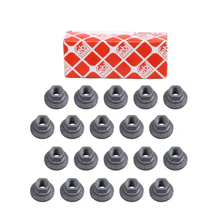 24x febi 100748 Radmutter M14x1,5mm f&uuml;r MERCEDES Sprinter 5-t 906 0009905353