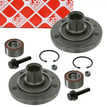 2x febi wheel hub + wheel bearing set for FORD Galaxy WGR, SEAT Alhambra, Sharan 7M (front/rear)