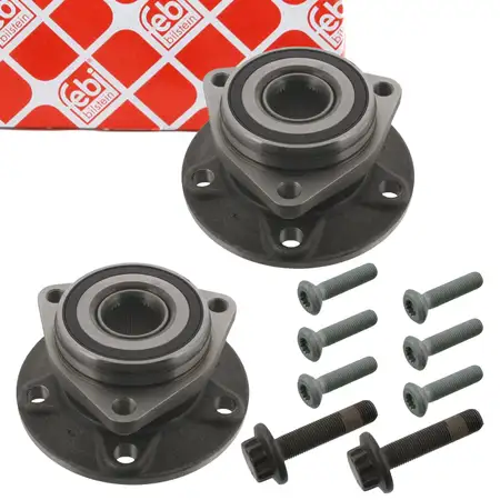 2x febi 40658 Radnabe f&uuml;r VW Golf 7 8 Passat B8 Tiguan Touran A3 8V 8Y Q2 vorne o. hinten