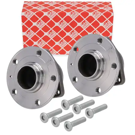 2x febi Radnabe f&uuml;r VW ID.3-7 AUDI Q3 Q4 CUPRA Born SKODA Enyaq vorne o. hinten 5QF501611G