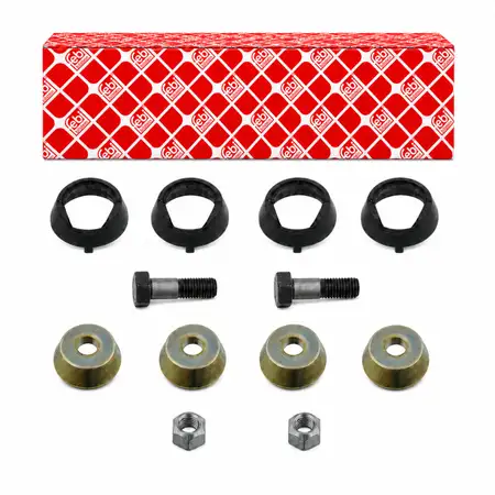 2x febi Reparatursatz F&uuml;hrungsstrebe f&uuml;r MERCEDES W123 S123 C123 W126 C216 vorne unten