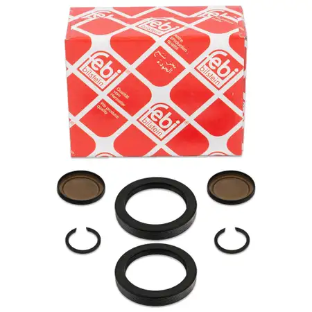 2x febi 40107 Rep.-Satz Dichtungssatz Getriebeflansch Antriebswelle f&uuml;r VW Golf 1 2 Jetta