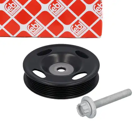 febi Riemenscheibe Kurbelwelle f&uuml;r VW Golf 5 6 AUDI SEAT Leon SKODA Fabia 1 2 1.2 1.4 1.6