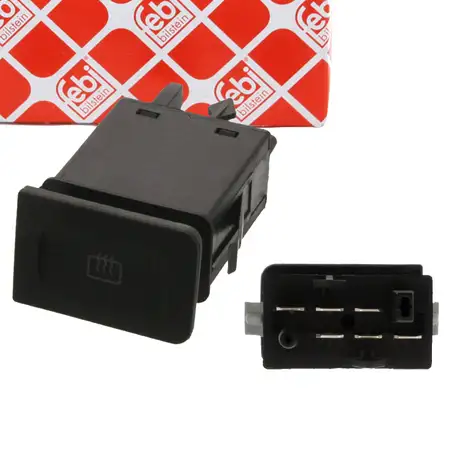 FEBI 38627 Schalter Taster Heckscheibe Heckscheibenheizung VW Golf 4 Bora 1 1J0959621C