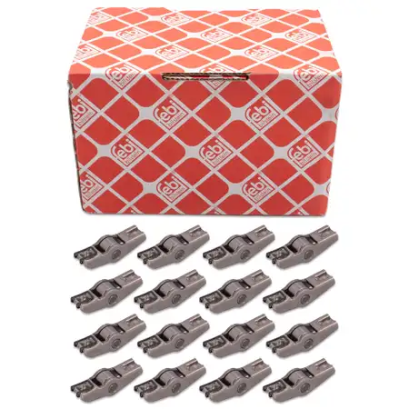 16x febi Kipphebel f&uuml;r PSA C4 C5 Jumpy 307 Expert FORD Focus 2 Mondeo 4 S-Max 2.0/2.2D