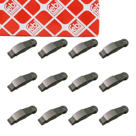 12x febi 22008 Kipphebel Schlepphebel f&uuml;r RENAULT Espace 3 Laguna 1 2 2.2 D 01.1996