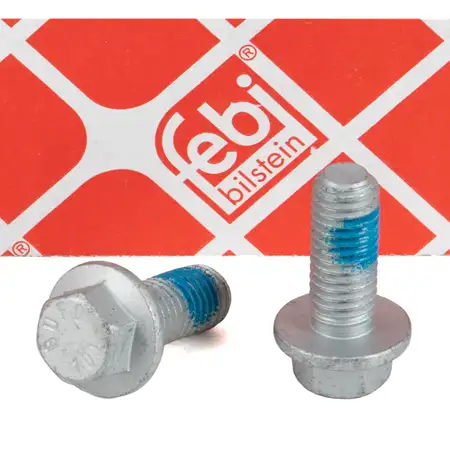 2x febi 182457 Schraube Bremssattel f&uuml;r FORD Fiesta 5 6 7 C-Max 1 2 Focus 2 3 Ka Mondeo 3