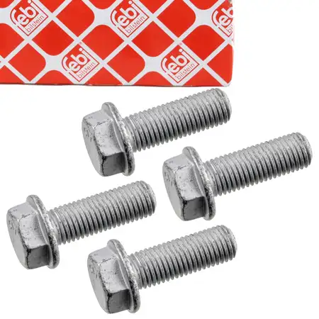 4x febi 182471 Schraube Bremssattel f&uuml;r VW Golf 2 3 4 Lupo Passat 3 4 5 vorne N90708504