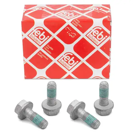 4x febi Schraube M10x1,5 Bremssattel f&uuml;r BMW E81 F20E46 E90 F30 E28 E34 X1 X3 34203414763