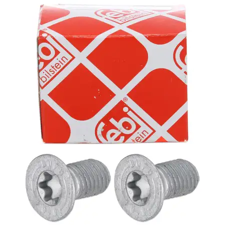 2x febi Schraube Bremsscheibe f&uuml;r FORD Mondeo 4 JAGUAR E-Pace X540 F-Pace X761 I-Pace X590