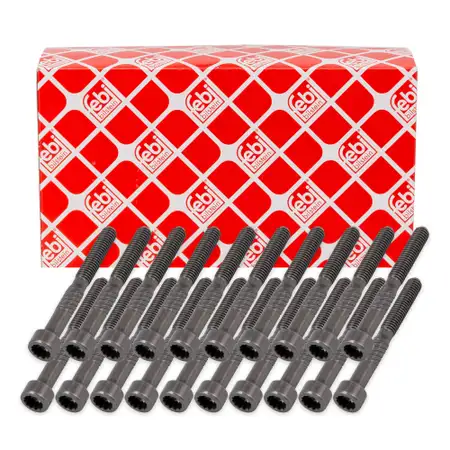 20x febi Schraube Nockenwellenlager M6x54 f&uuml;r VW Phaeton Touareg 5.0 V10 TDI 038103714G