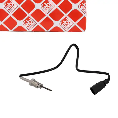 febi 184980 Abgastemperatursensor Sensor f&uuml;r VW Touareg 7L 2.5 R5 TDI 70906088AG