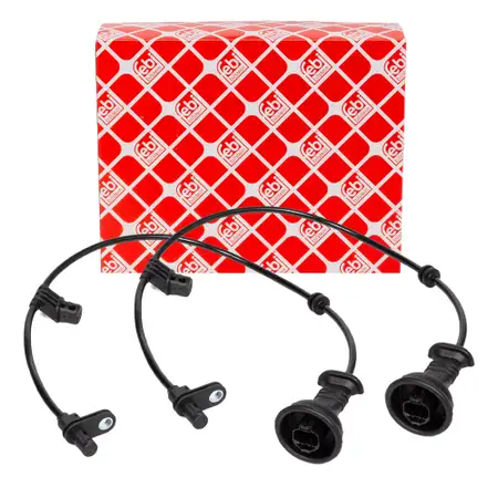 2x febi 106461 ABS wheel speed sensor for Mercedes A-Class W169 and B-Class W245 (rear)