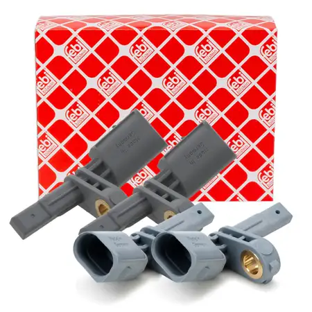 4x febi ABS Sensor Raddrehzahl f&uuml;r VW Golf 7 Passat B8 B9 Sharan Touareg vorne o. hinten