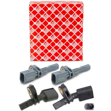 4x febi ABS Sensor Raddrehzahl f&uuml;r VW Golf 7 8 Passat B8 Touran A3 8V 8Y Q2 vorne + hinten