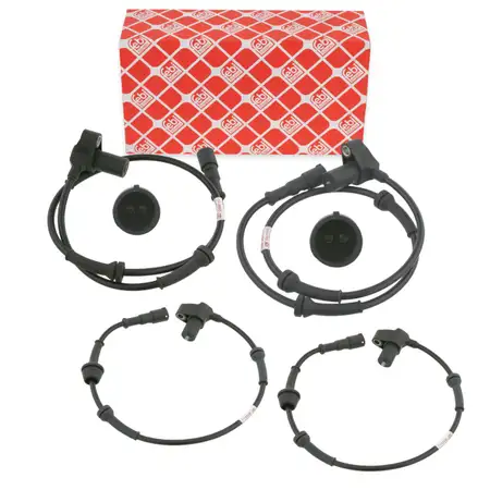 4x febi ABS Sensor Raddrehzahl f&uuml;r VW California Transporter T4 bis Fgst. vorne + hinten