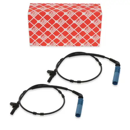 2x febi 39278 ABS Sensor Raddrehzahl f&uuml;r BMW X3 E83 01.2003-12.2011 hinten 34523420331