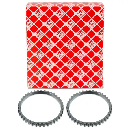 2x febi 100433 ABS Sensorring f&uuml;r RENAULT Twingo 1 C06_ vorne 7700103314