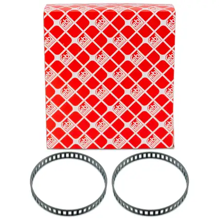 2x FEBI 100505 ABS Sensorring MERCEDES W202 S202 W210 S210 W220 R170 hinten 2103570082