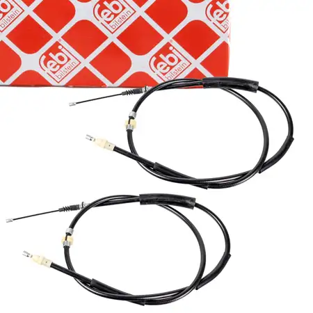 2x febi 106225 Handbremsseil Bremsseil Feststellbremse f&uuml;r FORD 3 MK3 hinten 1447430