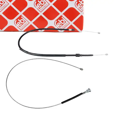 2x febi Handbremsseil Bremsseil Feststellbremse f&uuml;r OPEL Corsa C Tigra B TwinTop hinten