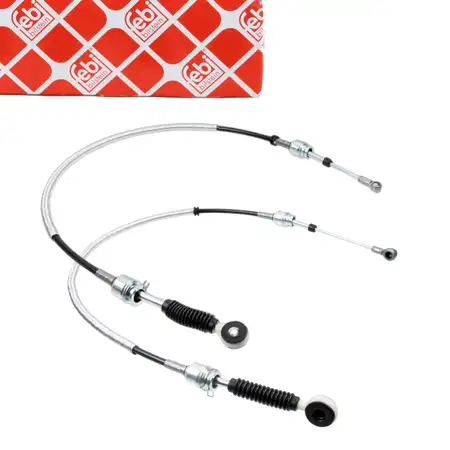2x febi Seilzug Schaltzug Schaltgetriebe f&uuml;r MINI R50 R53 R52 One/Cooper links + rechts