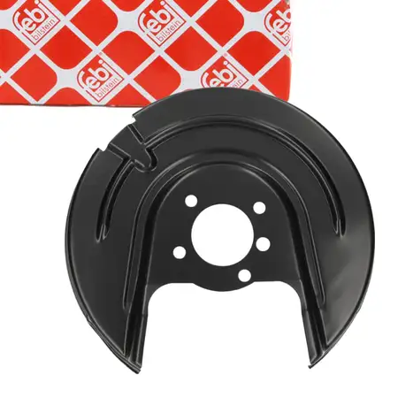 febi Spritzblech Bremsscheibe f&uuml;r VW Golf 7 Leon 5F 3 1KD/1KQ hinten links 5Q0615611M