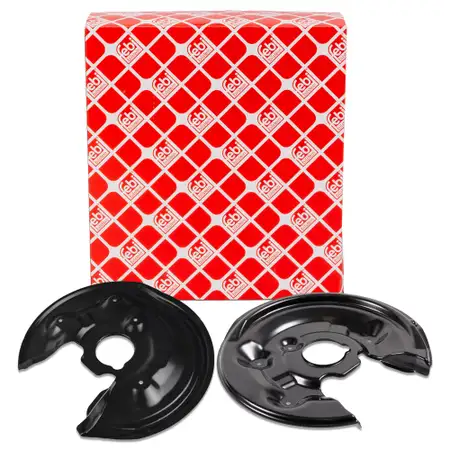 2x febi Spritzblech f&uuml;r VW Passat B6 B7 Sharan 7N Tiguan 5N AUDI 8U SEAT Alhambra hinten