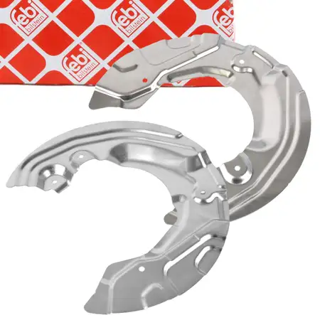 2x febi Spritzblech f&uuml;r BMW 1er E81/82/87/88 3er E90/91/92/93 Z4 E89 vorne 6762851+6762852