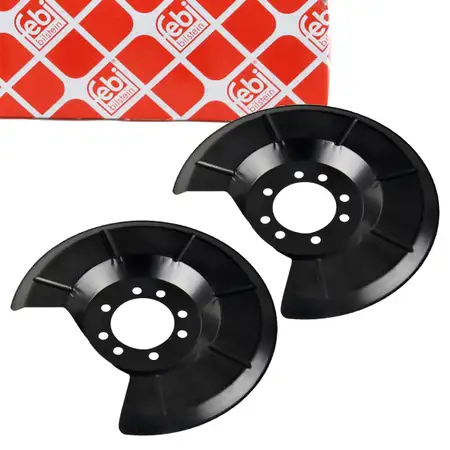 2x febi Spritzblech f&uuml;r FORD Focus 1 2 3 Focus C-Max DM2 MAZDA 3 BK BL 5 CR19 CW hinten