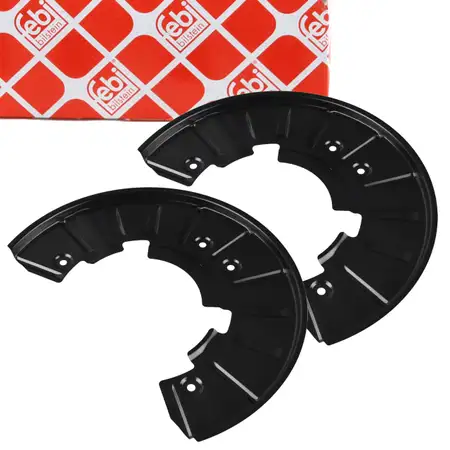 2x febi 175125 Spritzblech Ankerblech f&uuml;r VW Touareg 7L 7P AUDI Q7 4LB vorne 7L0615311B