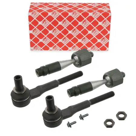 2x febi Spurstange + Spurstangenkopf f&uuml;r AUDI A4 8E B6 B7 SEAT Exeo 3R vorne