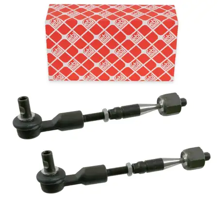 2x febi Spurstange + Spurstangenkopf f&uuml;r AUDI A4 8E B6 ohne Sportfahrwerk vorne