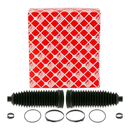 2x febi 22628 Faltenbalgsatz Lenkmanschette f&uuml;r BMW 5er E60 E61 7er E65-67 X3 E83 X5 vorne