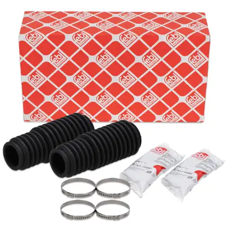 2x febi 03321 Faltenbalgsatz Lenkmanschette Spurstange f&uuml;r BMW 3er E30 Z1 Vorderachse