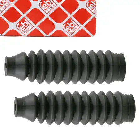 2x febi 10849 Lenkmanschette f&uuml;r VW Polo 6N1 6N2 Lupo SEAT Arosa mit Servo vorne