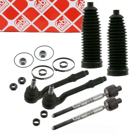 2x febi Spurstange + Kopf + Manschette f&uuml;r BMW X5 E53 3.0/4.4i 4.6/4.8is 3.0d vorne
